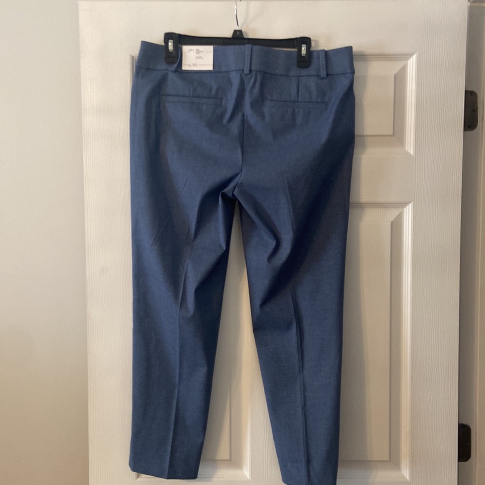 LOFT Riviera Cropped Pants in Blue size 10 brand new inseam 26” waist 34” - Picture 5 of 12